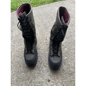 GEORGIA BOOT G9310 Gray Leather Steel Toe Combat Boot Men's Sz 10 M